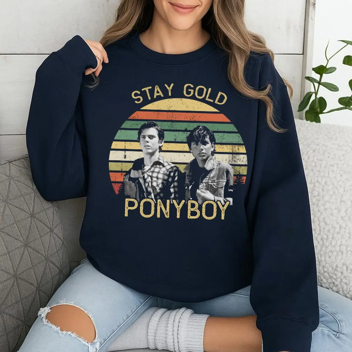 Stay G0ldd Ponyb0y Sweatshirt, The Outsiders Inspired Movie Shirt, Vintage Quote Unisex Hoodie, Unisex Sweater Pullover Tee