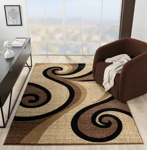 Sam's Rugs Ultra Soft Area Rug - Modern Abstract Design for Indoor Living Room & Bedroom - Stain Resistant, Easy to Clean
