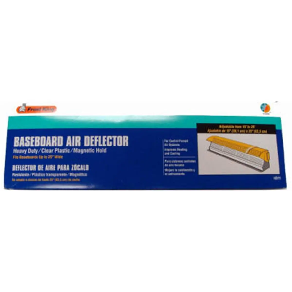 Frost King HD11 Adjustable Heat and Air Deflector, Transparent Plastic Vent Cover for Baseboards, 0.75 lbs, 2.75 x 15.3 x 4.9 in, Extends 15-24 in, Improves Indoor Heat Control (Sports & Outdoor Sailing Use), 15 X 24 In