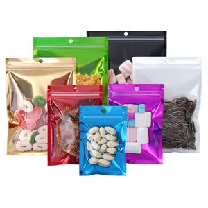 Candy Bag, 100pcs/set Mini Self Sealing Candy Bag, Snack Bag, Gift Wrapping Bag, Food Storage Bag for Home Kitchen Party, Party Gift Packs, Gift Bags