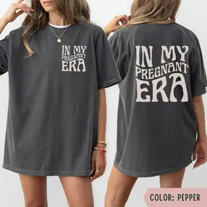 In My Pregnant Shirt, Pregnancy Announcement T-shirt, Retro New Mom Shirt, Gift for Expecting Mom