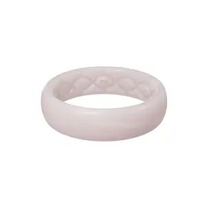 Solid Pearl Rose Thin Ring
