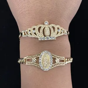 Virgen San Judas Bracelet 14k Gold Plated