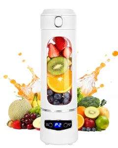 1200mAh Rechargeable Cordless Personal Blender, Powerful Ice-Crushing Mini Blender Cup, Portable Juicer for Protein Shakes & Fruit Juices,Personal Portable Blender 20oz/600ml Large Capacity High Power Cordless Blender,cup juicer rechargeable mini blender
