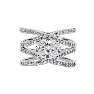 ��777-US��QuicklyDelivery|NOBonus-"Deck The Hall" 2 Carat Oval Synthetic Moissanite ring�C Luxurious and Classic for Engagement, Wedding, or Anniversary Gift