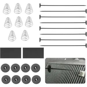 2 Sets Radiator Fan Zip Ties Mounting Kit, Universal for Electric Cooling Fans and Transmission Cooler, Car Accessories for Most Cars