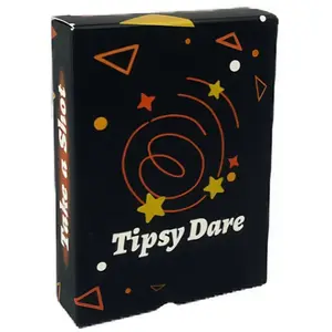 50 Slightly Tipsy Challenge Drinking Card Game, a lively party card game that unlocks warm moments of communication, enhances relationships, suitable for dates, gatherings, parties, Couple Drinking Game, Tabletop Games, Drinking Board Games