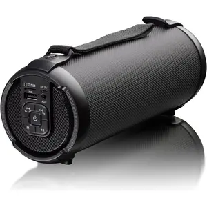 Speaker Water Resistant Long Range Rechargeable Boombox USB MP3  SD AUX Inputs Fm Radio Sound & Bass Carry Strap Lightweight for  Outdoor Stereo