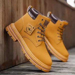 2026Summer Men's Classic Workwear Boots Fashionable Sports Leisure Mid Top Outdoor Versatile Motorcycle Boots Shipped from US Warehouses