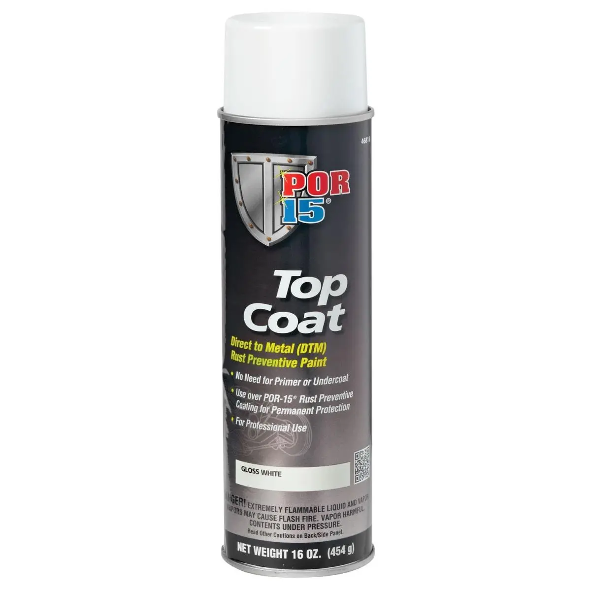 212 MAIN POR-15 Gloss White Top Coat Spray (16 oz) - Direct-to-Metal Corrosion Guard, No Primer Needed, Permanent Protection, Exceptional Adhesion, Long-Term Gloss & Color Retention