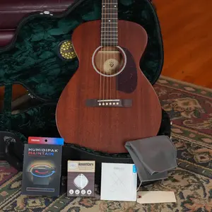 Guild M-20 Natural All Africa Mahogany Concert Acoustic Guitar #0317