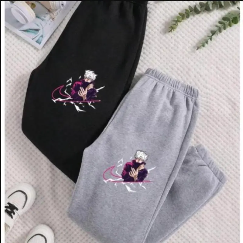 Gojo Satoru Sweatpants Jujutsu Kaisen Anime Sweatpants Unisex Cotton Graphic Casual Sweatpants for Men & Women Best Gift for Fans All Seasons, Cotton Graphic Casual Sweatpant