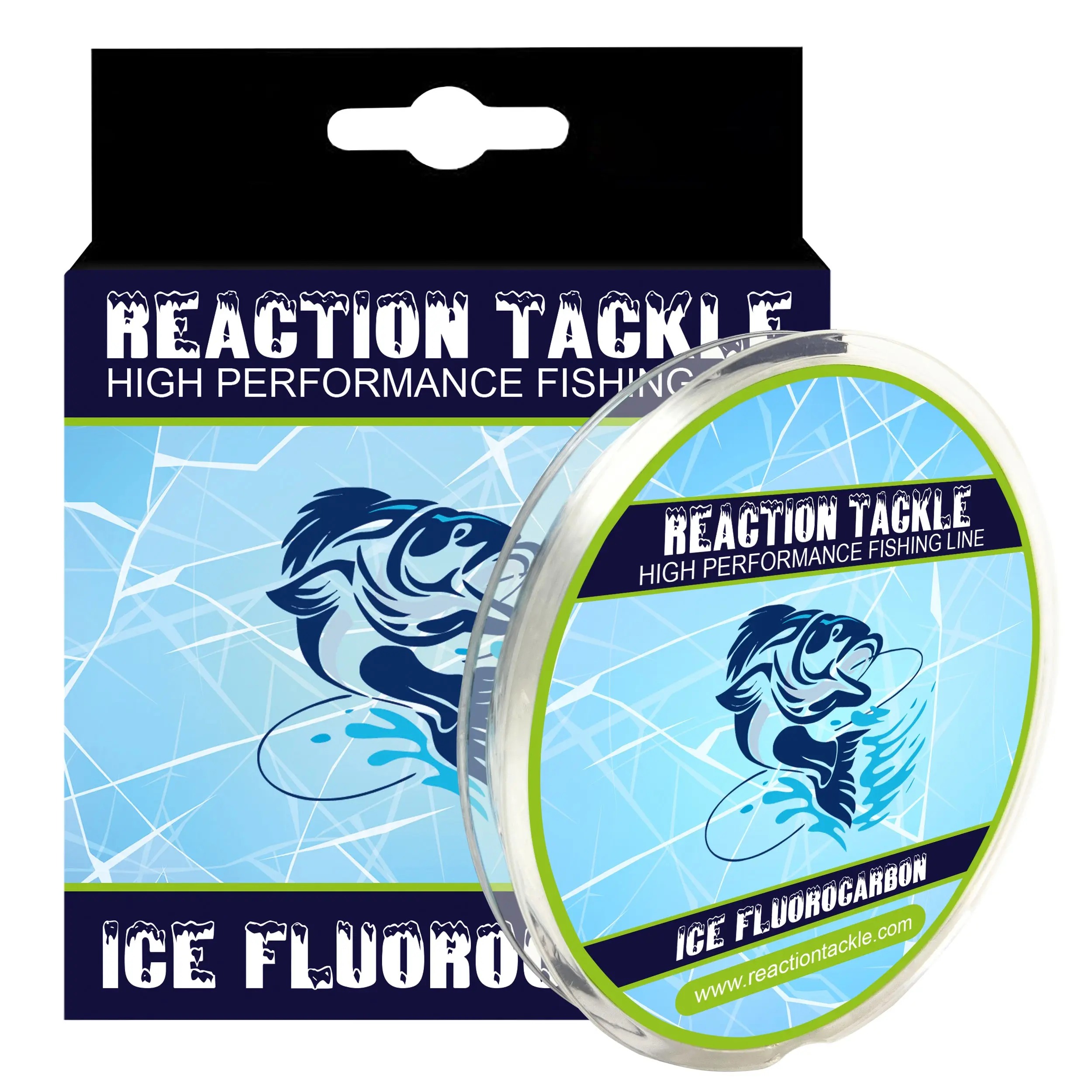 Ice Fishing Line, 100% Fluorocarbon Leader for Tip-Up Fishing - High Performance, Abrasion Resistant, Freeze-Proof & Low Memory