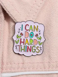 Self-Empowerment Enamel Badge, Perfect Fashion Accessory for Students, Workplace Professionals, Mental Health Advocates, Personal Growth Lovers