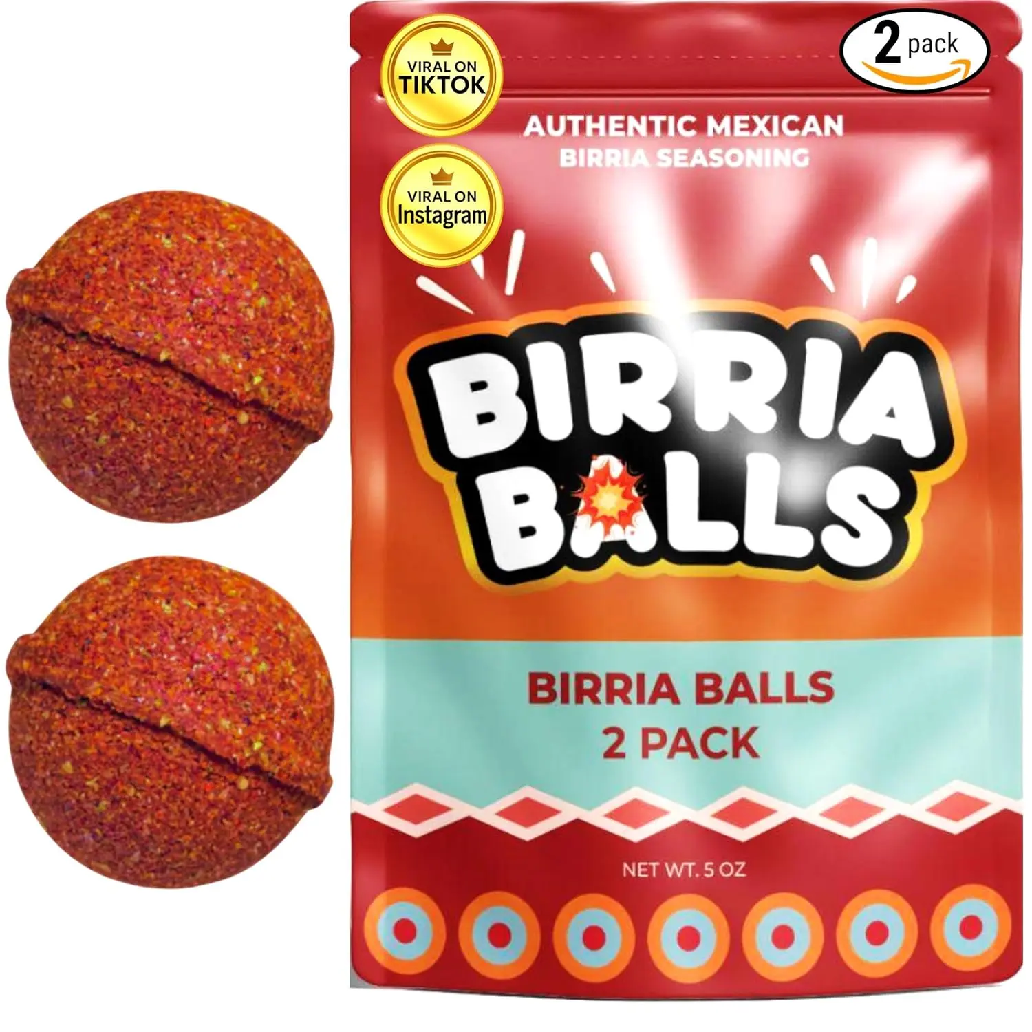 Birria Balls VALUE-PACK | Authentic Mexican Seasoning | Birria Ball Bomb for Tacos, Stews, Quesabirrias, Nachos, Burritos | Spice Mix for Slow & Pressure Cookers and Stove Top