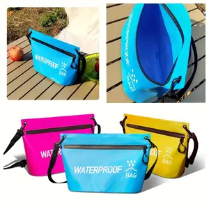1pc Wash Bag Dry Bag, Durable Swimming Rafting Kayaking Travel Zipper Tote Bag, 1.32 Gallon River Hiking Float Tube Swim Bag for Outdoor Sports