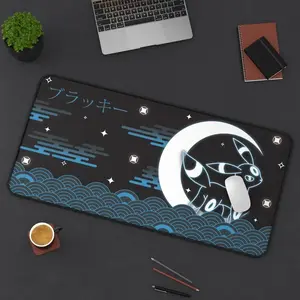 Shiny Umbreon Darktype-MousePad, Desk Mat, XXL Extended Mousepad, Giant Mouse Pad, Large Gamer Pad, Gift for PKM and Anime Fans, TCG Playmat