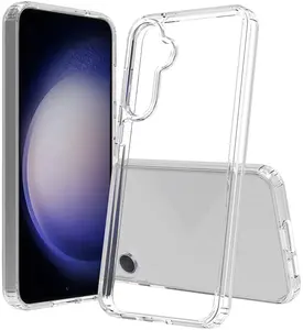 Clear Case for Samsung Galaxy S23 FE, Aquaflex Semi-Flexible TPU [Shock Absorbing] Transparent Phone Cover