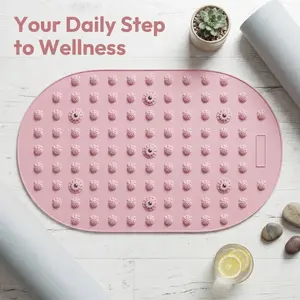 Foot Acupressure Mat for Plantar Fasciitis,Non-Slip Reflexology Board for Fatigue Relief, Blood Circulation,  Durable Safe Material, Home Office Daily Use