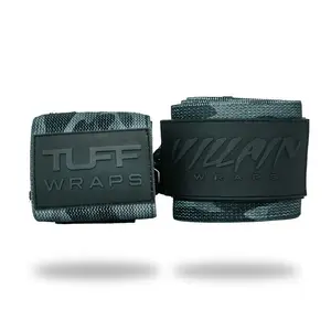 16" Villain Wrist Wraps - Black Camo, Durable Design for Comfort and Support
