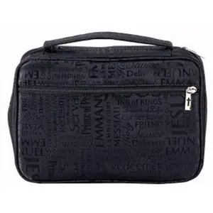 White Dove Designs 135373 Bible Cover - Names of Jesus Jacquard, Extra Large - Black
