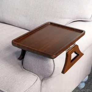Sofa Armrest Table, Portable Folding Sofa Armrest Table, Sofa Armrest Tray, TV Table, Small Side Table, Home Organizer for Living Room FFVentureVibe8