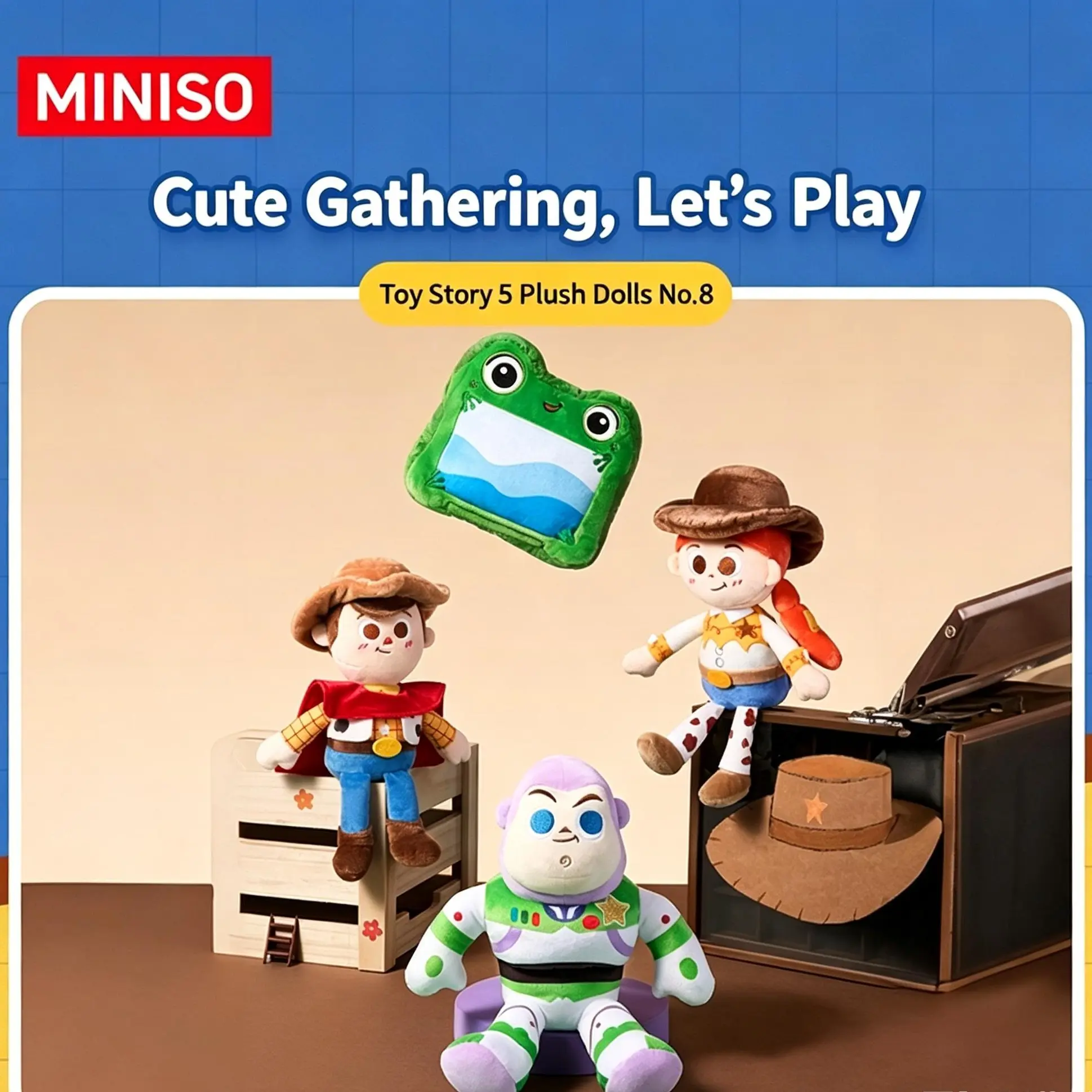MINISO Toy Story Plush Figures, Cute Woody/Buzz Lightyear/Jessie Plush Toys, Collectible Dolls for Kids & Fans, Ideal Birthday & Holiday Gifts, Cute Toys, Fun Toys For Kids, Back To School