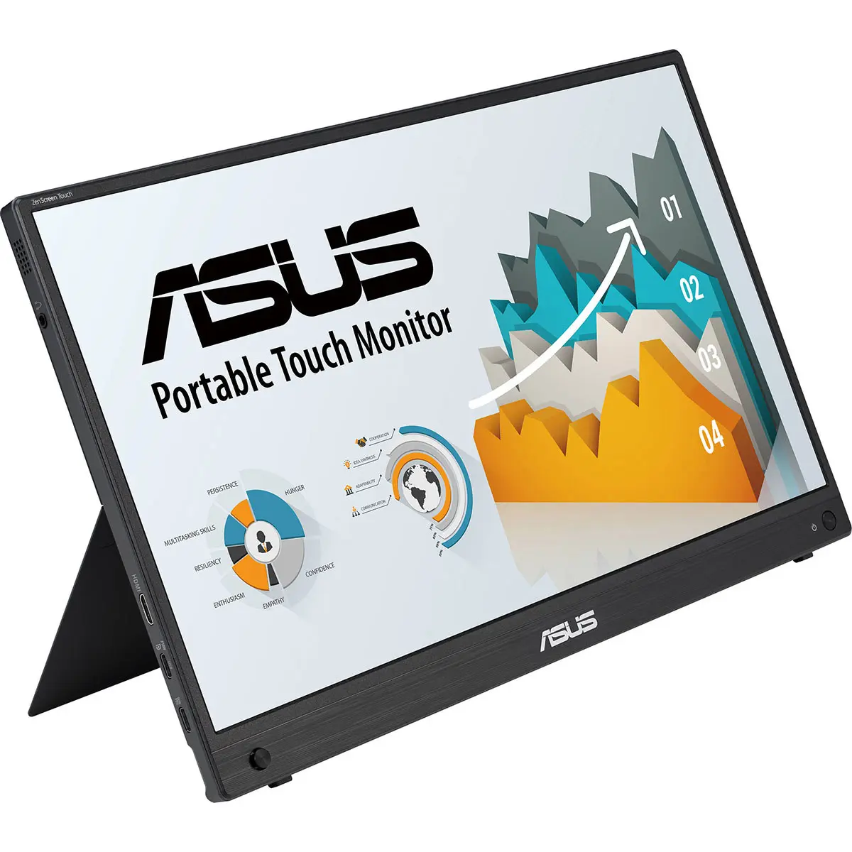 ASUS ZenScreen MB16AMTR 15.6" 16:9 1920x1080 Full HD Touchscreen Portable Monitor, USB-Powered, IPS Panel, Built-in Battery (for Computers & Office Equipment, Desktop & Laptop Components)