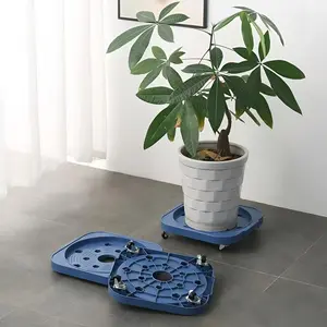 Rolling Plant Tray Wheels, Mobile Tank Stand for Pots, Plant Pot Holders, Modern Style, Indoor and Outdoor Use, Easy to Move, Lightweight and Practical