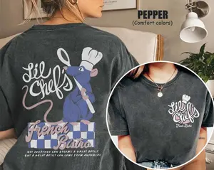 Two Sided Remy Ratatouille  Shirt, Vintage Little chef shirt, Lil Chefs Bistro Tee, land Shirt,   Shirt T-shirt, Crewneck Sweatshirt, Hoodie, Gift for Men and Woman