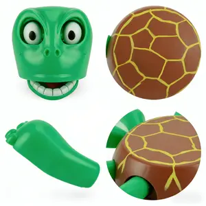 Cute Squeaky Turtle Coaster Toy, Soft Squeeze Stress Reliever, Funny Desktop Decoration & Unique Creative Gift
