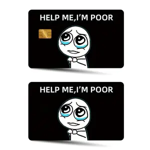 Credit Card Sticker, 2 Counts/set Waterproof & Scratch Resistant Durable Card Sticker, Office Stationery & Supplies