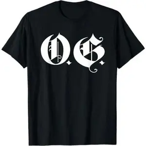 OG Original Gangster Gangsta O.G. Calligraphy Men Women T-Shirt