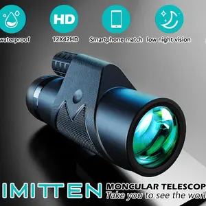 Compact 10x42 HD Binoculars - Lightweight, Large Eyepiece for Comfort | - High Power Optics for Birding, Hunting, Travel, Concerts (Adults & Family Use)