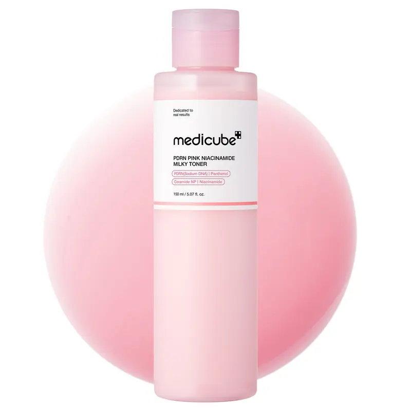 [medicube] PDRN Pink Niacinamide Milky Toner for Hydrating, Moisturizing, Soothing, Ceramide, Peptide, Glass Glow Skin, Korean Skincare