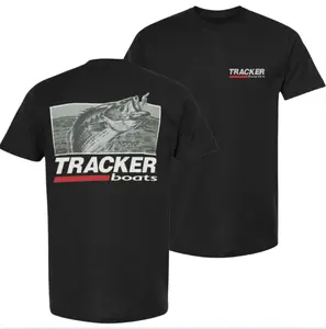 Tracker Boats Graphic Tee, Vintage Fishing T-Shirt, Soft Cotton Blend Shirt, Outdoor Lifestyle Apparel for Men & Women, Perfect Gift for Fishing Enthusiasts