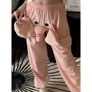 Historia Flower City Cute And Fun Elephant Trunks, Christmas, Birthday Gifts, Men's Pants That Can Be Worn All Year Round, Comfortable Sleeping For Home, Unisex Both Men Women
