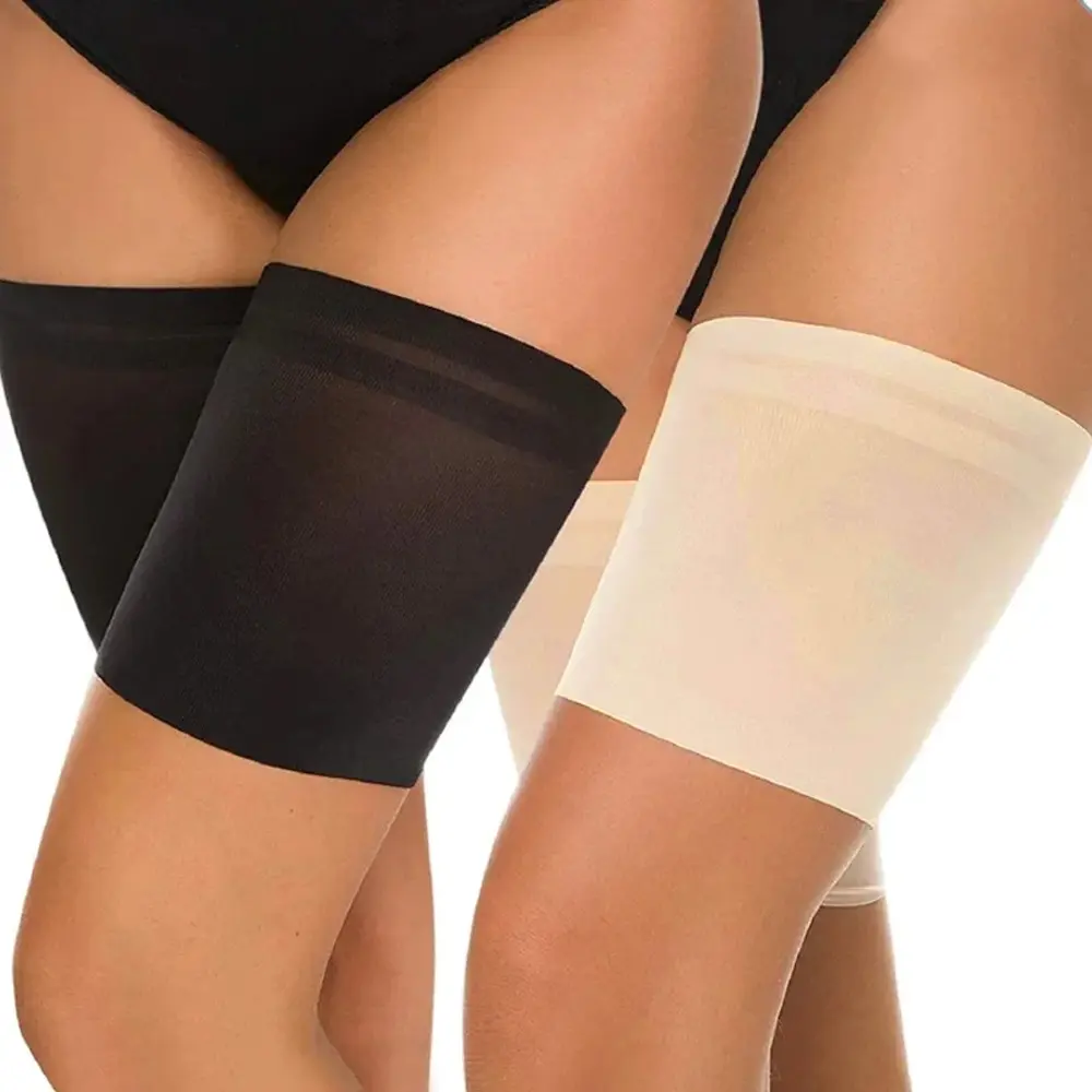 Elastic Anti-Chafe Thigh Compression Sleeves, Non-Slip Leg Support for Men & Women, Ideal for Running & Exercise, Leg Protectors, Protective Sleeves, Leg Supporter