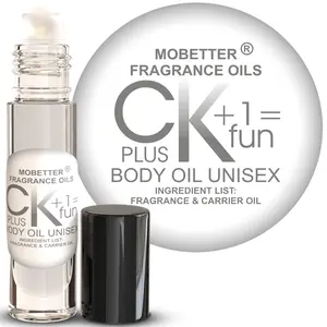 MOBETTER FRAGRANCE OILS C Plus K Plus One Equals Fun Unisex Body Oil 1/3 oz roll on Glass Bottle
