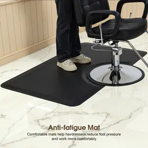 BarberPub 3'x5' Salon Barber Chair Anti-Fatigue Floor Mat Rectangle 1/2" Thick 0035