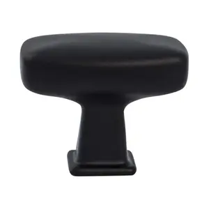 212 MAIN Subtle Surge Doorknob, 1.56 in. Matte Black Zinc Construction, Contemporary Keyless Doorknobs, Tools & Hardware Door Hardware