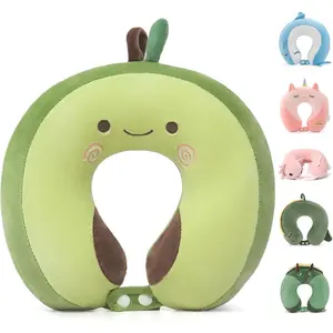 Avocado  Travel  Pillow for 3-8 , Soft Memory    Support Pillow for Sleeping Airplane Road  Essentials for Long Trip Travel  Boys Girls
