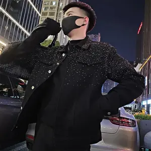 Men's outerwear, short water drill workwear jacket, men's black high-quality Harajuku retro new discount, Korean reviews, many low price promotions