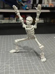 Lucky Poseable Skeleton Keychain Series Figures – Joints DIY Mini Figure with Interchangeable Accessories, Stress Relief Fidget Toy for Backpacks/Car Mirror