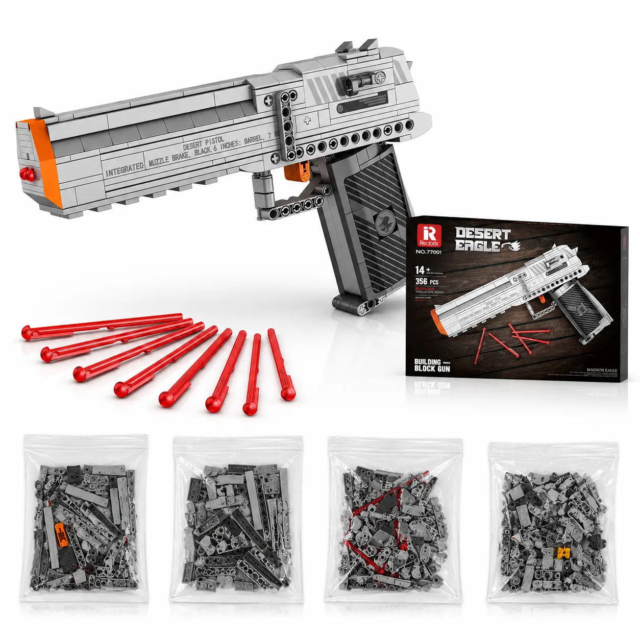 DIY Mechanical Model Building Kit 356PCS, Realistic Design Construction Blocks Set, Fun Challenge Toy for Teens & Adults