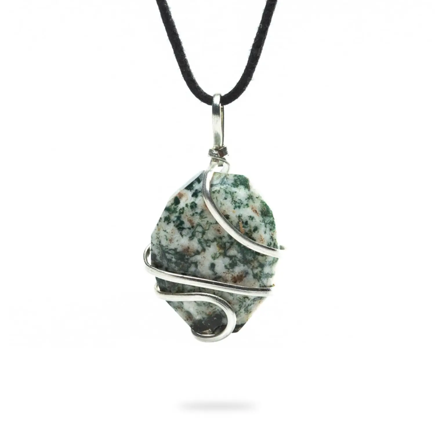 AYANA Tree Agate Pendant for Women – Crystal of Inner Peace, Grounding & Growth, Supports Heart Chakra Healing, Ideal for Virgo & Taurus