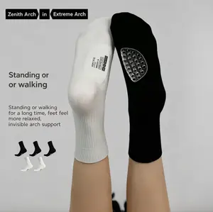 Flat Foot Arch Support Socks, Unisex, Relieve Fatigue, Comfortable for Long Standing, Protect Foot Arch, Long Straight Leg Socks
