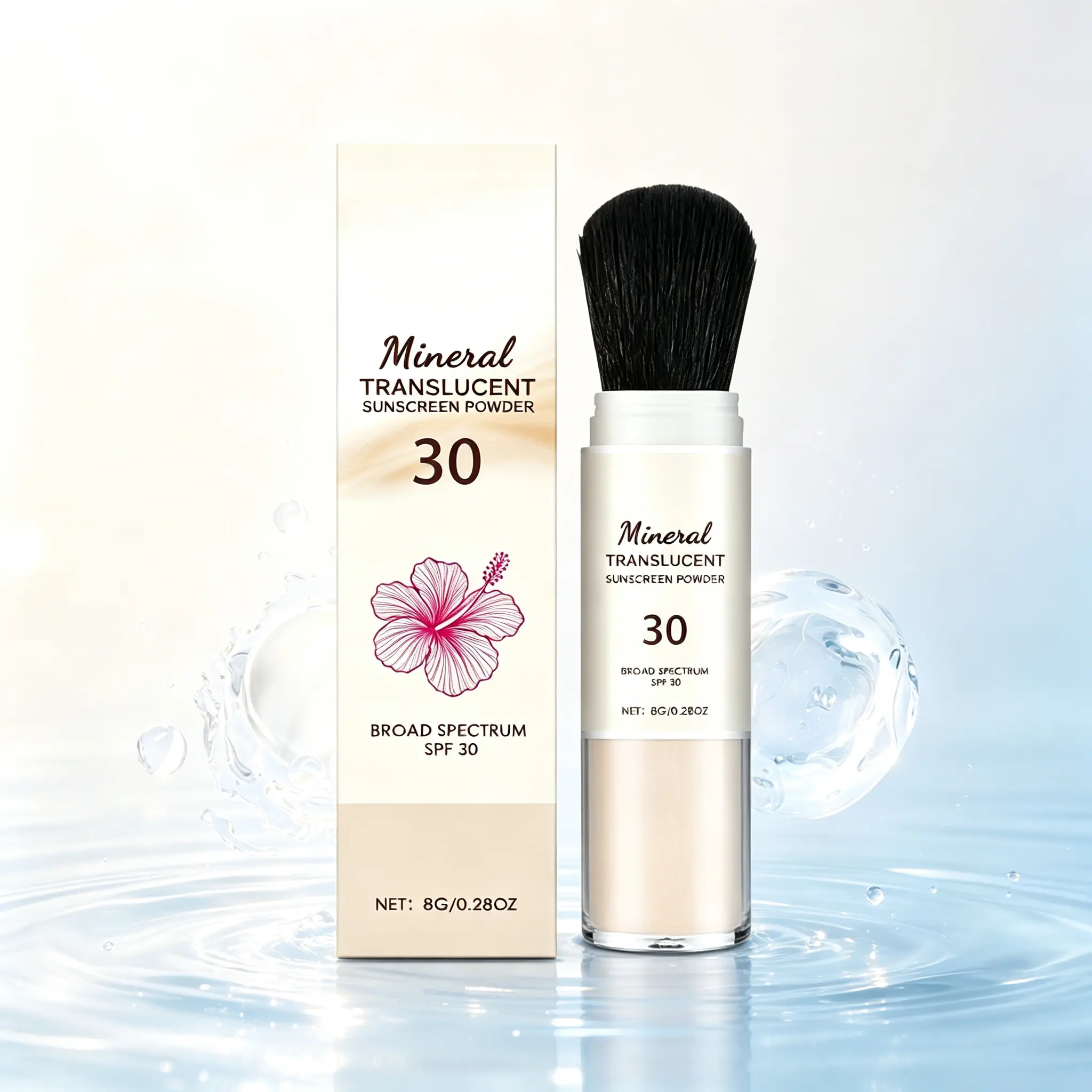 Mineral Setting Powder with SPF 30, Gentle Broad Spectrum Sunscreen for Daily Face Makeup, Easy-to-Blend Translucent Finish