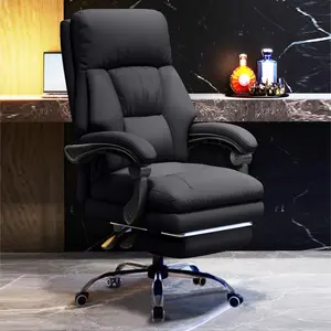【Black Friday】Executive Office Chair with Foot Rest Comfortable High Back Computer Gaming Chairs Lumbar Support Ergonomic Home Office Desk Chairs Big and Tall PU leather Work Chair