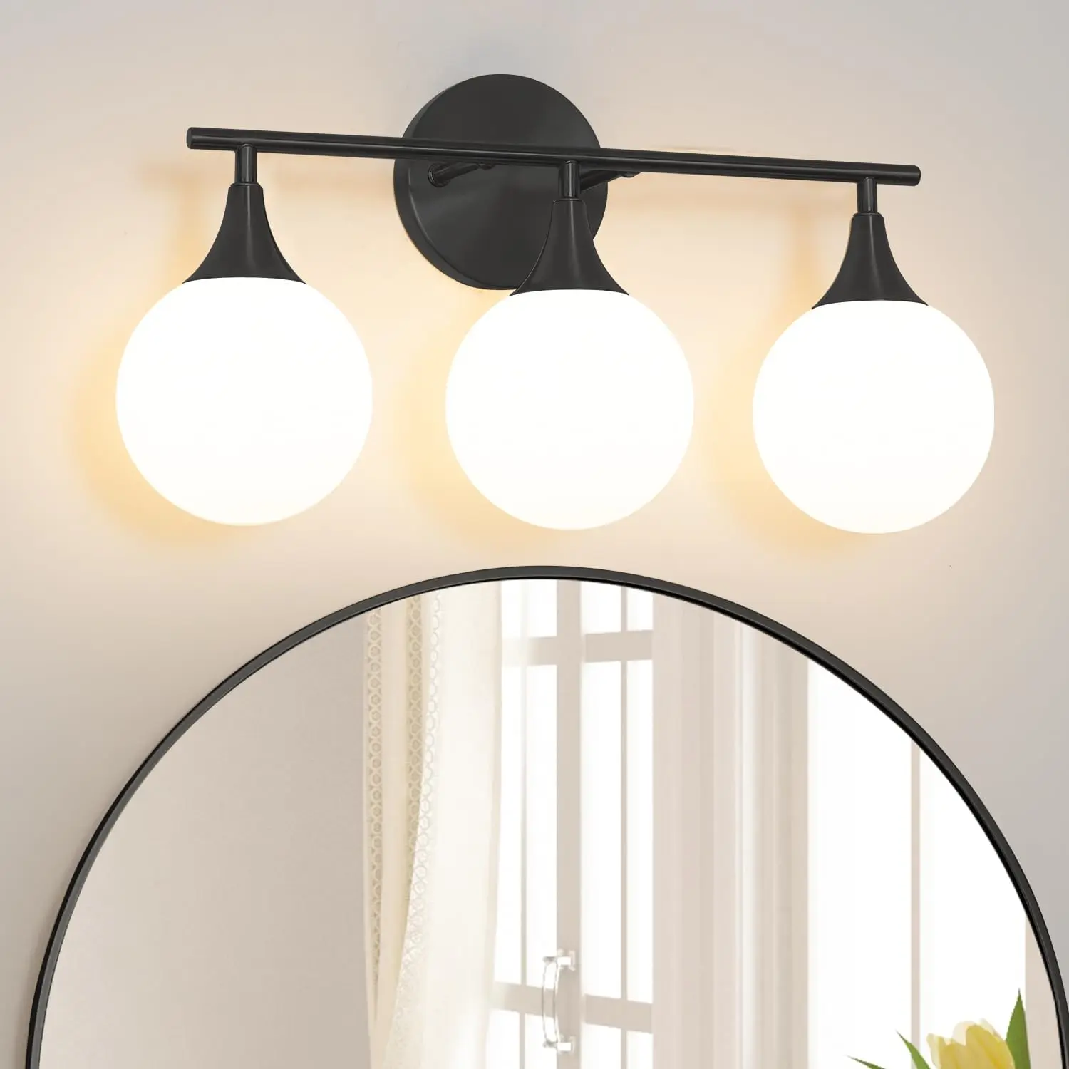 Daunton Modern Matte Black 19-Inch Vanity Light - Energy-Efficient G9 Base Indoor Bathroom Lighting Fixture Over Mirror, Anti-Glare Soft Illumination for Makeup, Stylish & Affordable Home Improvement Fixture